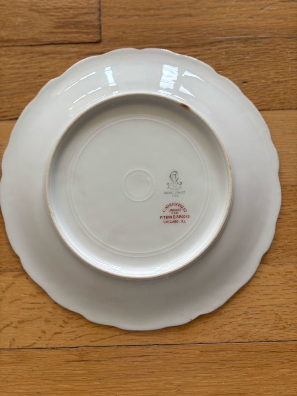 Limoges Porcelain Decorative Plate - Picture 2 of 2